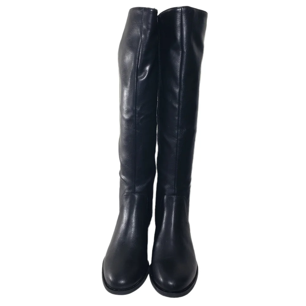 Bar III Vaylap Black Pull-on Closed Round Toe Boots Sz 6M